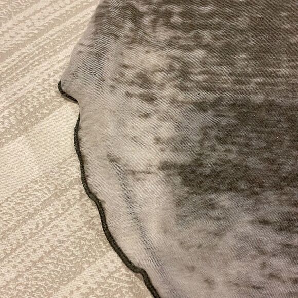 Chaser Women’s Grey/Army Green V Neck Open Back T-Shirt - Picture 5 of 7